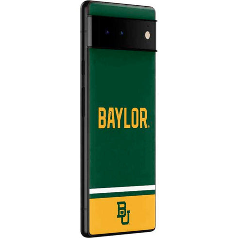 Baylor University BU Split Google Pixel 6 Skin